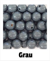 Holzperlen 15mm grau